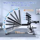 SPORTSOUL Banc d'exercices polyvalent à angles multiples pour salle de sport à domicile, banc d'entraînement pliable avec capacité de charge de 610 lb image 5