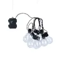 Guirlande à 10 ampoules F5 A60 LED étanches avec minuterie, piles requises - Longueur 50 cm image 1