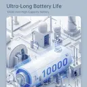 Machenike KG98 - Clavier mécanique 96 % triple mode, disposition QWERTY US, switch Bleu image 6