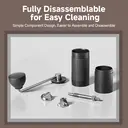 STARESSO Manual Coffee Grinder Capacity 20g with CNC Stainless Steel Tapered Burr - Internal Adjustable Setting, Double Bearing Positioning, French Press Coffee for Hand Grinder Gift, D6 PLUS image 4