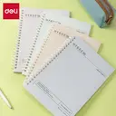 Deli Harmony Light Series Lot de 4 carnets à spirale A5, papier ligné 70 g/m² - 80 feuilles/160 pages image 0