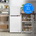 abode A99CF0E1W 99L Chest Freezer - White image 6