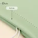 Oirlv Lot de 2 Étuis à Lunettes, Pochettes de Rangement Portables en Cuir PU Souple pour Lunettes de Soleil image 8