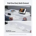 Baseus Free2Pull Mini Charging Cable USB-C to USB-C 60W 1m Moon White image 5