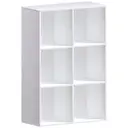 Vida Designs Bookcase Durham 6 Cube White image 1