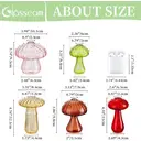5 PCS Mushroom Shaped Vase, Planters Clear Hydroponic Vase, Flowers Plants for Decorative Centerpiece,Table Decor,Home Wedding Party (5 Color) image 1