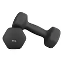 SONGMICSHOME  Ensemble d'haltères hexagonaux en néoprène noir - 2 x 5 kg image 1