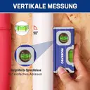 WORKPRO Mini niveau à bulle magnétique en alliage d'aluminium avec trou de suspension et aimant puissant 115 mm, 2 niveaux 90°/180° image 3