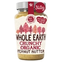 Whole Earth Crunchy Organic Peanut Butter 340g image 2