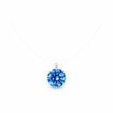 VoxorAI – Halskette mit Saphiranhänger. Elegantes Design, edle Materialien. Farbiger Zirkon – „Träne der Meerjungfrau“. Halskette für den Schlüsselbeinbereich.	 image 0