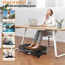 Smart Vibration Fitness Plate with 120-Speed Settings & 200W Motor - Full-Body Home Gym System w/LCD Touchscreen, Remote Control, Music Speaker, Resistance Bands & Yoga Mat - Quiet Vibration for, Toning for  all image 6