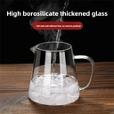 Huacan Glass Teapot for Gongfu Tea Brewing, Home Use, Heatproof, Filtered Flower Tea Pot 750ml image 2