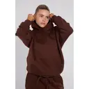 Third Avenue Oversized Fleece Pullover Hoodie - Vintage Brown image 3