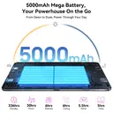 TABWEE T20 Tablet mit 10,1-Zoll-Incell-Display, 24 GB (8+16) RAM + 256 GB ROM/2 TB TF, Gemini AI, T606 Octa-Core-Prozessor + 8-MP-Kamera, 5000 mAh, Widevine L1, 2-in-1-Tablet mit Tastatur/Maus/Stift image 5