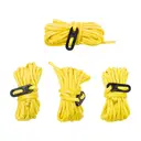 Milestone Camping Guy Ropes Hi-Vis Yellow L:3.8m 4pcs image 0