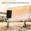 Milestone Camping Tent Pegs Heavy Duty Ripple Angled 10pcs image 4