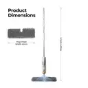 Tower Spray Mop with Dual Chambers and Double-Sided Mop Head, Latte image 5