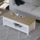 Vida Designs Coffee Table Arlington Rectangle White/Oak Effect image 3