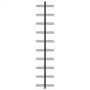 MINGHOU Porte-bouteilles mural carré 10 bouteilles, support d'exposition en métal de qualité supérieure, solution d'organisation gain de place pour la maison et le commerce image 1