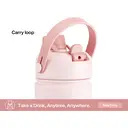 POWCAN by Meoky 26oz Dual-Opening Sports Water Bottle with Carry Handle –Pink image 4