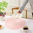 PP Round Placemat
Light Pink，Set of 6 Round Braided Placemats Table Mats for Dining Tables Washable Non-Slip Place Mats 15 inch for Home Decoration image 2
