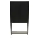 Interiors by Premier Display Cabinet Acier Metal Black Tall image 2