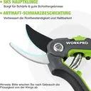 WORKPRO Sécateurs Bypass avec lame SK5 - 210 mm image 2