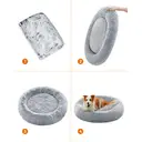 SONGMICS Lit donut pour chien avec housse amovible et lavable gris clair - Ø 100 cm image 7