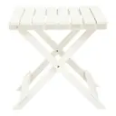 Interiors by Premier Side Table Beauport Wood Foldable White image 0