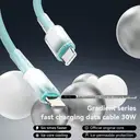 PAVAREAL Q51PD27W Zinc Alloy Fully Compatible Super Fast Charging Data Cable Blue image 1