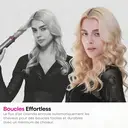 Okaydeer Air Styler avec Effet Coanda, Sèche-Cheveux Haute Vitesse 7 en 1 & Boucleur Automatique, Brosse à Air Chaud Ionique pour Séchage Rapide et Coiffage, sans Dommages Thermiques Extrêmes, Convient à Tous les Types de Cheveux, avec Étui de Voyage, Gris Métallique et Rouge Rose, D1 image 4