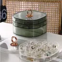 Boîte de Rangement pour Bijoux JORDAN&JUDY Grande Capacité à Compartiments Multiples pour Boucles d’Oreilles, Colliers, Bagues et Montres – Vert image 4