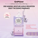 Grepower Hanging Dehumidifier Bags with Lavender Scent, 10-Pack, Effective Against Moisture and Mold, for Wardrobe/Home/Kitchen/Garage/Bedroom/Motorhome/Office/Basement image 2