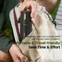 STARESSO Electric Coffee Grinder, Portable Burr Grinder with Adjustable Grind Settings, One-Touch Operation, Type-C Rechargeable 1000mAh Battery, All-Metal Body for Espresso, Pour Over & French Press, D6E PLUS image 5