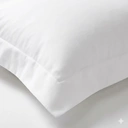 Paoletti Pillowcase Oxford Border 100% Cotton 200TC White image 1