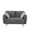Sofa Georgia 2 Seater Dark Grey image 1