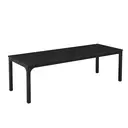 Tribesigns Schreibtisch, Computertisch, 200 x 70 x 75 cm, Doppelter langer Tisch, PC-Tisch, Bürotisch, Arbeitstisch, Esstisch, Büromöbel, Konferenztisch für Home Office, Schwarz image 6
