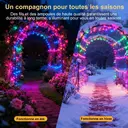 VIVREAL Guirlande lumineuse en fil de cuivre pour l’extérieur, Lot de 2, 26 pieds (7,6 m), 80 LED colorées, 8 modes d’éclairage, étanches, Modèle IL-CSL-BB01, Vente Nouvel An, Idées cadeaux image 7