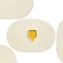 PP Placemats Set of 6 for Dining Table，PP oval placemat BL pearl rice， Washable Woven Vinyl Non-Slip 18x12 inches Placemat Heat-Resistant Durable Table Mats for Dining Table Easy to Clean image 2