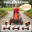 AIYAPLAY Kids Pedal Go Kart, Children Ride on Racer with Adjustable Seat, EVA Tyres, Manual Clutch, Brake, Go Cart Red image 8