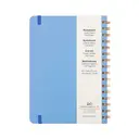 Jubiluu Carnet ligné A5 à spirales et couverture rigide - Bleu image 6