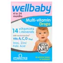 Vitabiotics Wellbaby 4 to 24 Months Multi-Vitamin Drops 30ml image 0