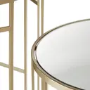 Interiors by Premier Side Tables Avantis Round Gold Finish/Mirror Top 2pcs image 4