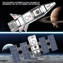 XINQIYUAN Qiyuan Jouet Éducatif Pièces de Construction Magnétiques Thème Espace 7.5cm 120pièces [Mélange aléatoire – Couleurs issues uniquement de la photo principale] image 4