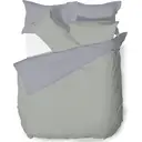 NightComfort Duvet Cover Set Plain Reversible Polycotton Sage/Grey Single image 4