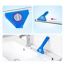 30CM Commercial-Grade Window Squeegee with Aluminum Alloy Blade, Blue Plastic Handle image 2