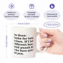 Alphynix Cher patron, merci d'être mon patron, si j'en avais un autre je le frapperais et te chercherais 33cl mug café drôle,Le cadeau de la saint-valentin, cadeau d’anniversaire image 7