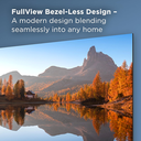 Hikers TV intelligente 43 pouces FHD WiFi VIDAA sans bordure avec triple tuner DVBT/T2/S/S2/C, 3 × HDMI, 2 × USB, CI+, commande vocale et applications de streaming image 1