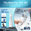 Sunluxy Wireless Portable Water Flosser – 140PSI Strong Water Pressure, 5 Modes, 360° Rotatable Nozzle, 300ml Large Tank, 40-Day Battery Life, F5 White image 4