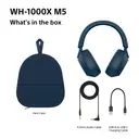Sony WH1000XM5 Wireless Overhead Noise Cancelling Headphones - Blue image 10